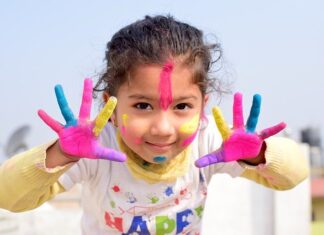 dziecięca odzież ochrona do prac plastycznych